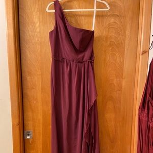 One Shoulder Bridesmaid Dress